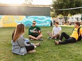 Students on the Lawn